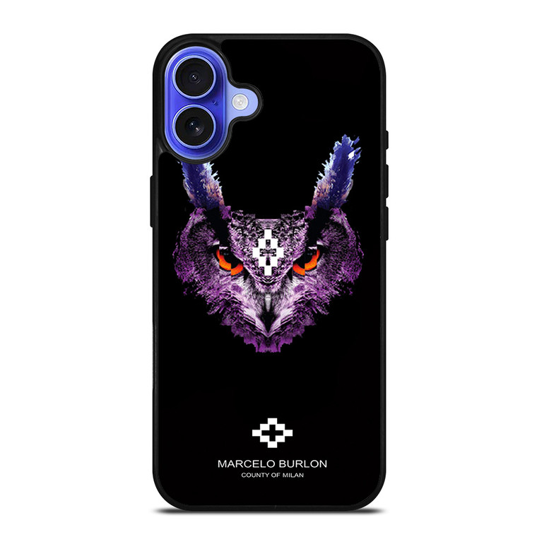 MARCELO BURLON OWL iPhone 16 Case Cover MARCELO BURLON OWL iPhone 16 Case Cover