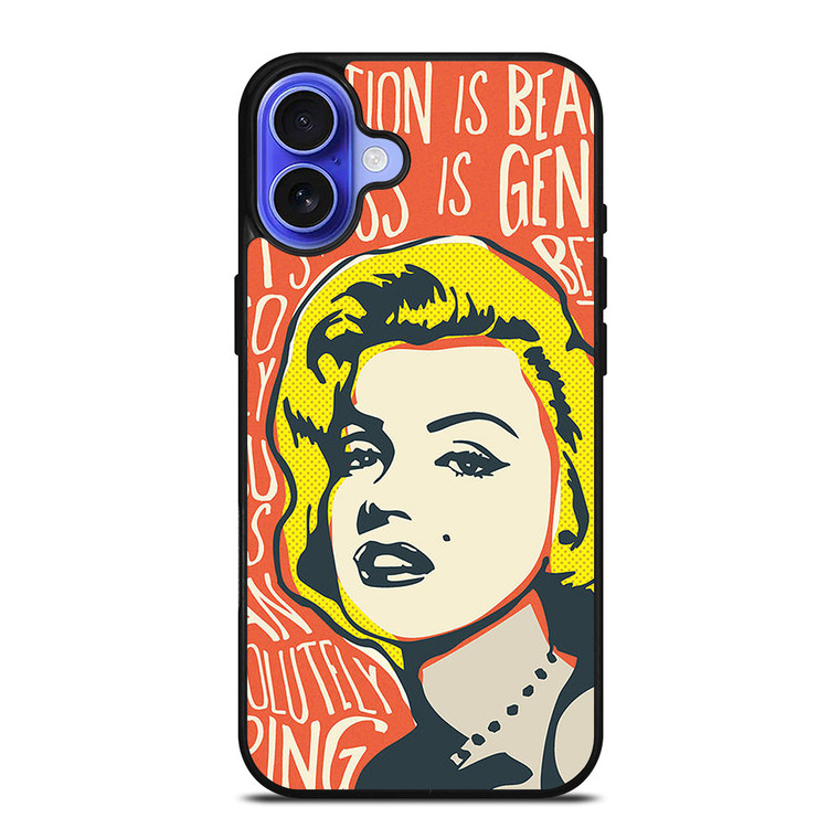 MARILYN MONROE ART QUOTE iPhone 16 Case Cover MARILYN MONROE ART QUOTE iPhone 16 Case Cover