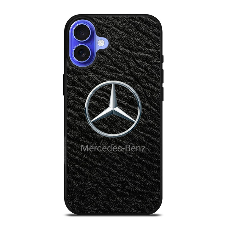 MERCEDES BENZ LOGO ON LEATHER iPhone 16 Case Cover