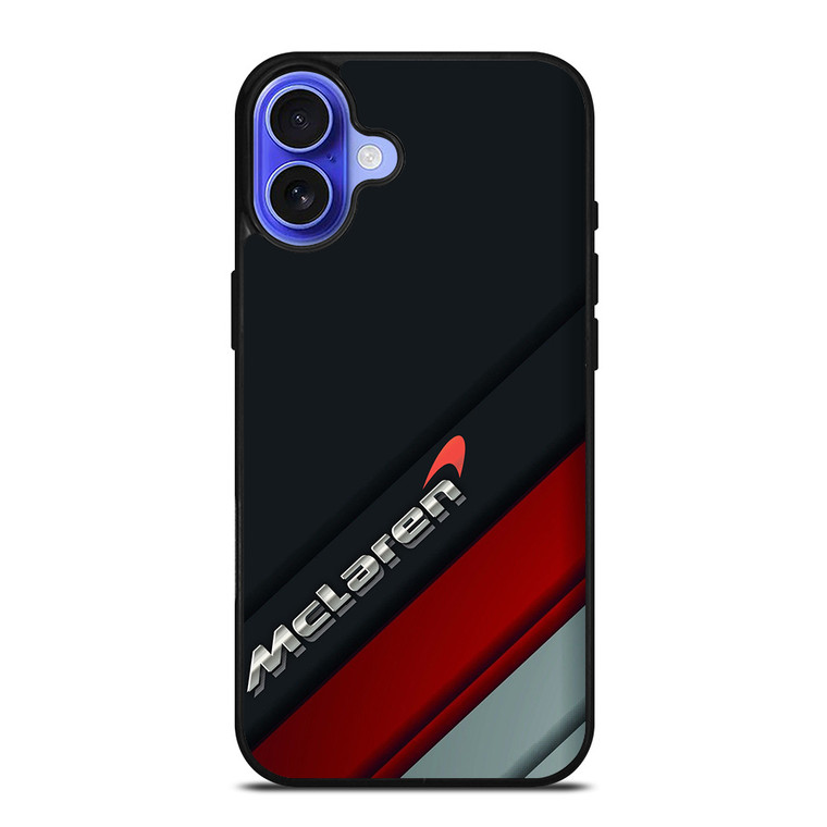 MERCEDES MCLEREN LOGO STRIPE iPhone 16 Case Cover