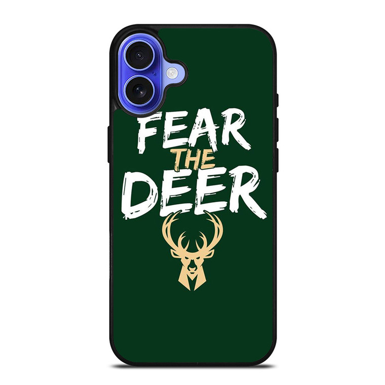 MILWAUKEE BUCKS LOGO BASEBALL FEAR THE DEER iPhone 16 Case Cover