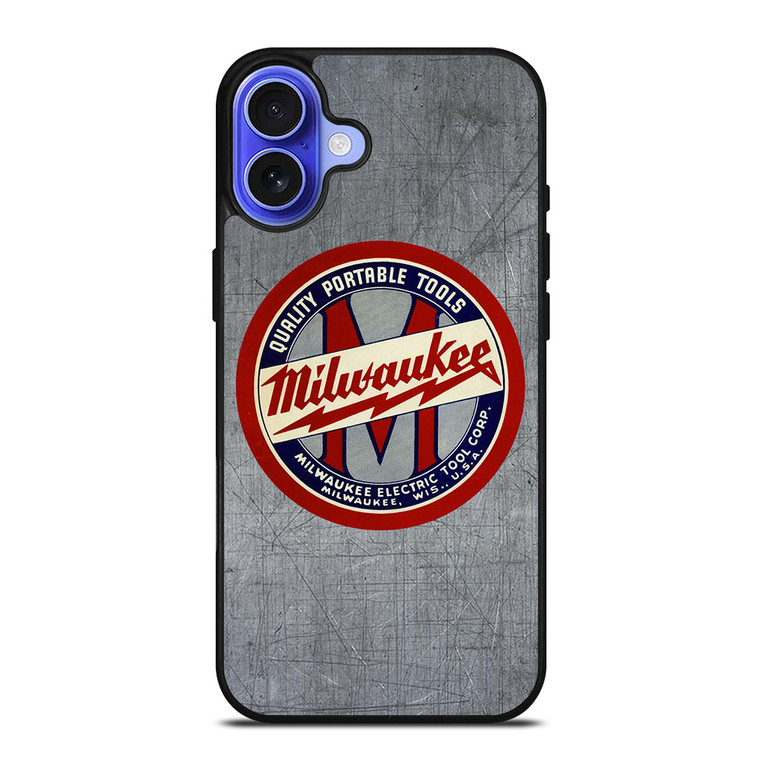 MILWAUKEE PORTABLE TOOL LOGO METAL ICON iPhone 16 Case Cover