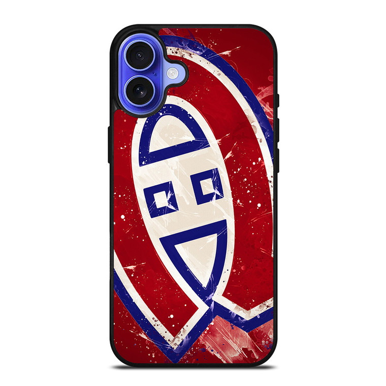 MONTREAL CANADIENS NHL SPLASH LOGO iPhone 16 Case Cover