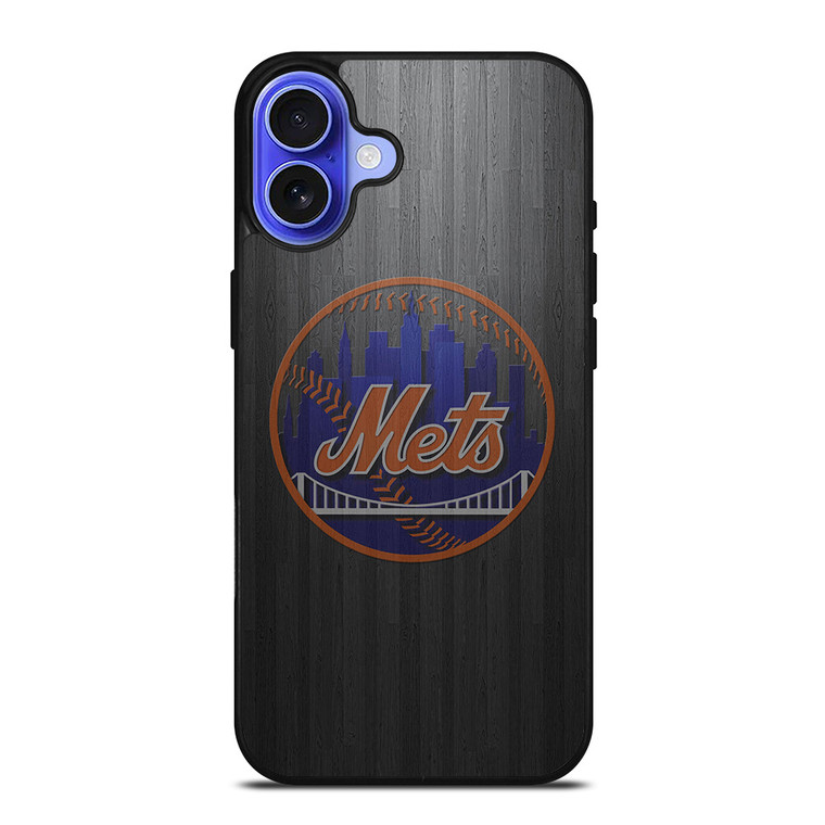 NEW YORK METS WOODEN LOGO iPhone 16 Case Cover NEW YORK METS WOODEN LOGO iPhone 16 Case Cover