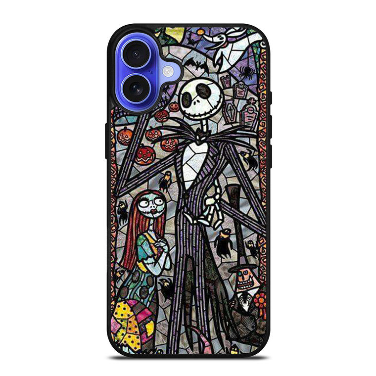 NIGHTMARE BEFORE CHRISTMAS ART GLASS iPhone 16 Case Cover NIGHTMARE BEFORE CHRISTMAS ART GLASS iPhone 16 Case Cover