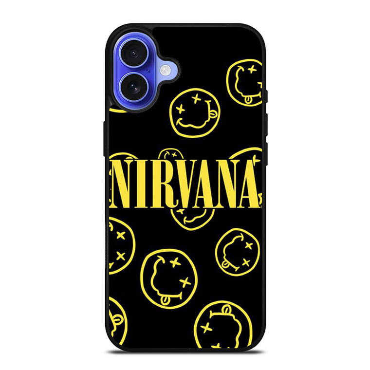 NIRVANA SMILEY COLLAGE iPhone 16 Case Cover