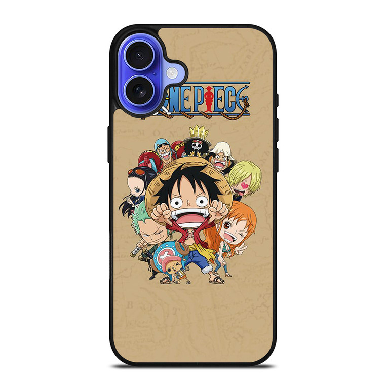 ONE PIECE CUTE MINI CHARACTER ANIME MANGE iPhone 16 Case Cover