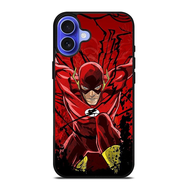 THE FLASH CARTOON DC COMIC iPhone 16 Case Cover