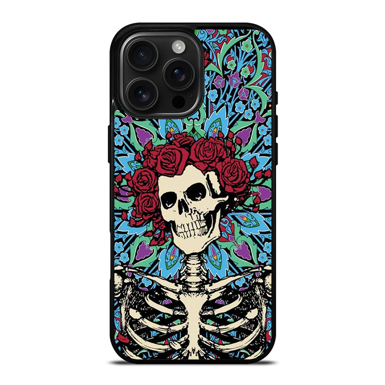 GRATEFUL DEAD SKULL AND ROSE 2 iPhone 16 Pro Max Case Cover