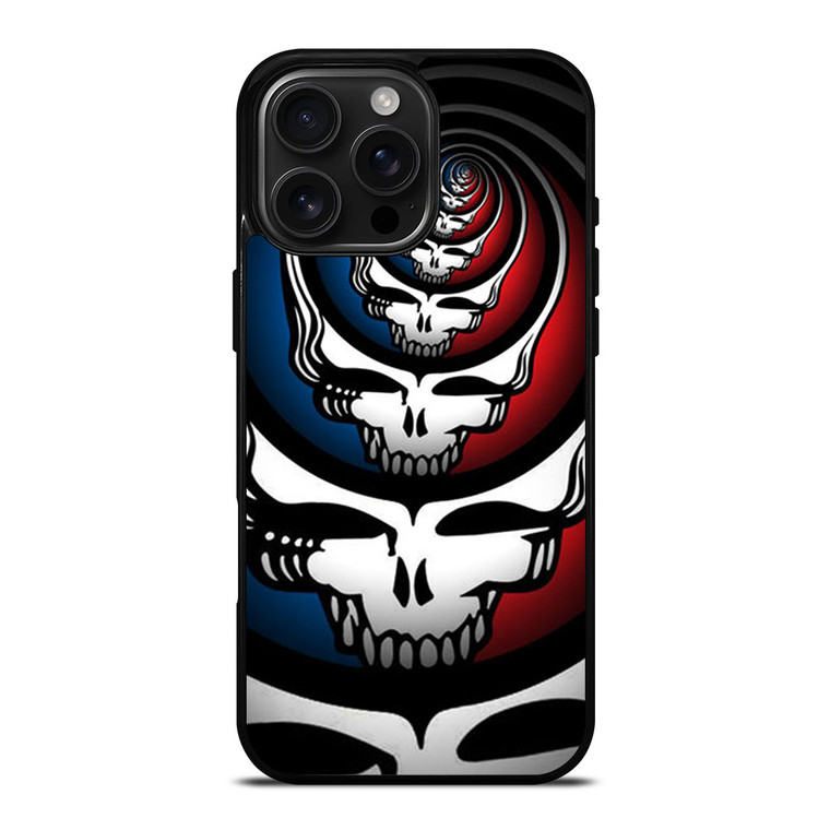 GRATEFUL DEAD SKULL LOGO ART iPhone 16 Pro Max Case Cover