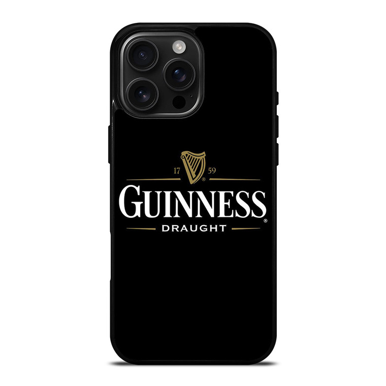 GUINNESS BEER DRAUGHT iPhone 16 Pro Max Case Cover GUINNESS BEER DRAUGHT iPhone 16 Pro Max Case Cover