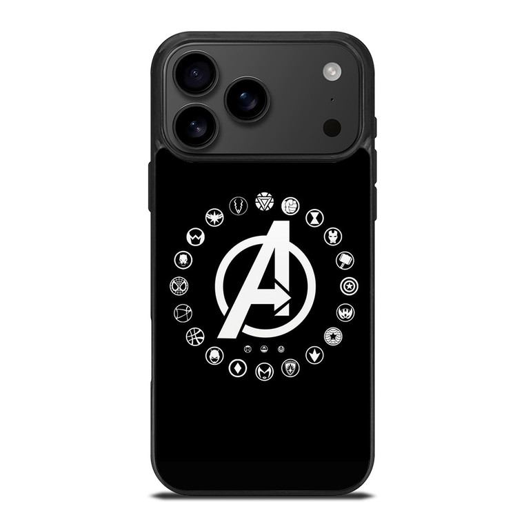 AVENGERS ENDGAME SUPERHERO ICON iPhone 17 Pro Max Case Cover