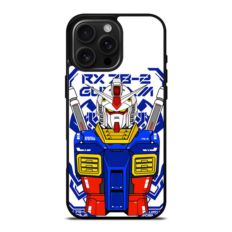 GUNDAM ROBOT CARTOON ANIME iPhone 16 Pro Max Case Cover