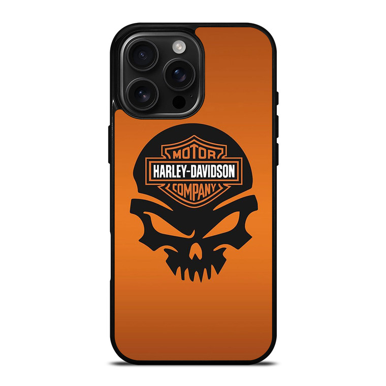 HARLEY DAVIDSON MOTORCYCLES COMPANY LOGO SKULL iPhone 16 Pro Max Case Cover