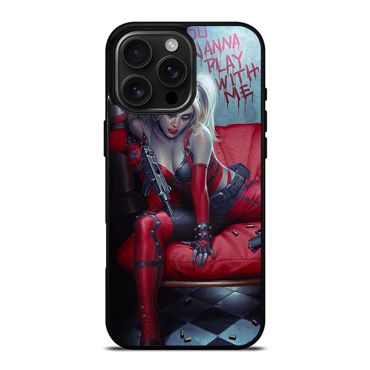 HARLEY QUINN BATMAN iPhone 16 Pro Max Case Cover