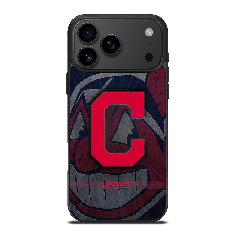 CLEVELAND INDIANS METAL LOGO iPhone 17 Pro Max Case Cover CLEVELAND INDIANS METAL LOGO iPhone 17 Pro Max Case Cover