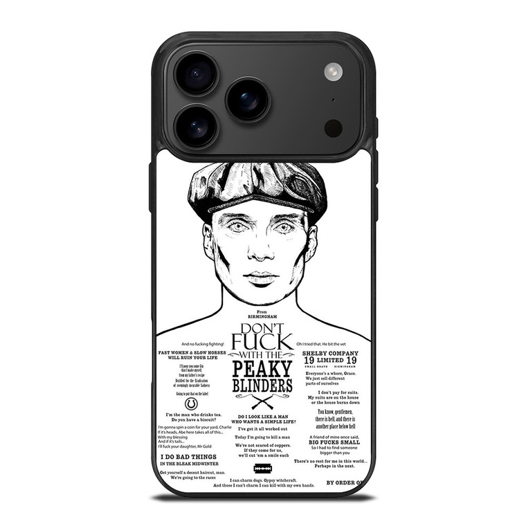 DONT FUCK WITH PEAKY BLINDERS iPhone 17 Pro Max Case Cover DONT FUCK WITH PEAKY BLINDERS iPhone 17 Pro Max Case Cover