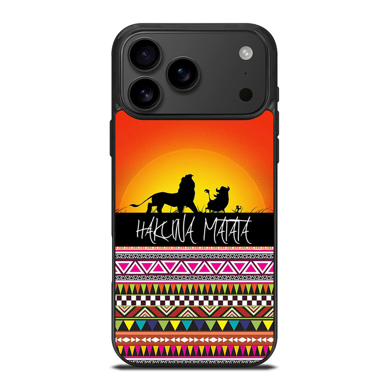 HAKUNA MATATA LION KING SUNSET AZTEC iPhone 17 Pro Max Case Cover HAKUNA MATATA LION KING SUNSET AZTEC iPhone 17 Pro Max Case Cover
