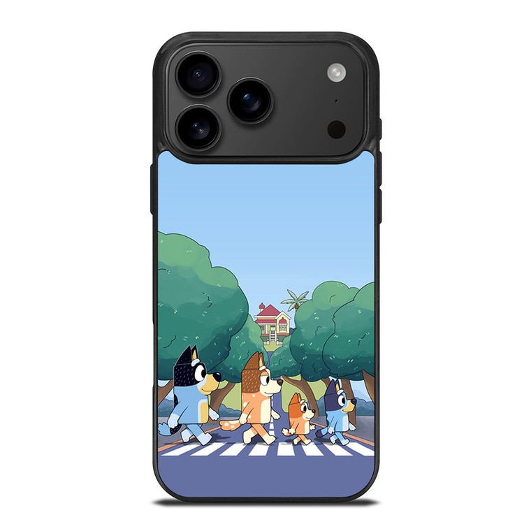 HEELERS FAMILY BLUEY CARTOON ABBEY ROAD iPhone 17 Pro Max Case Cover