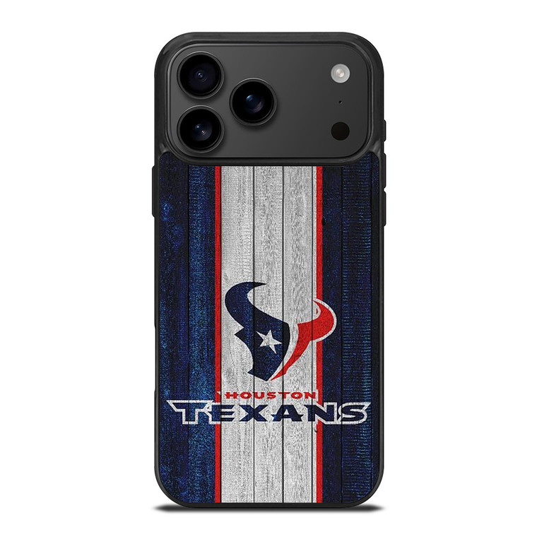 HOUSTON TEXANS WOODEN LOGO iPhone 17 Pro Max Case Cover