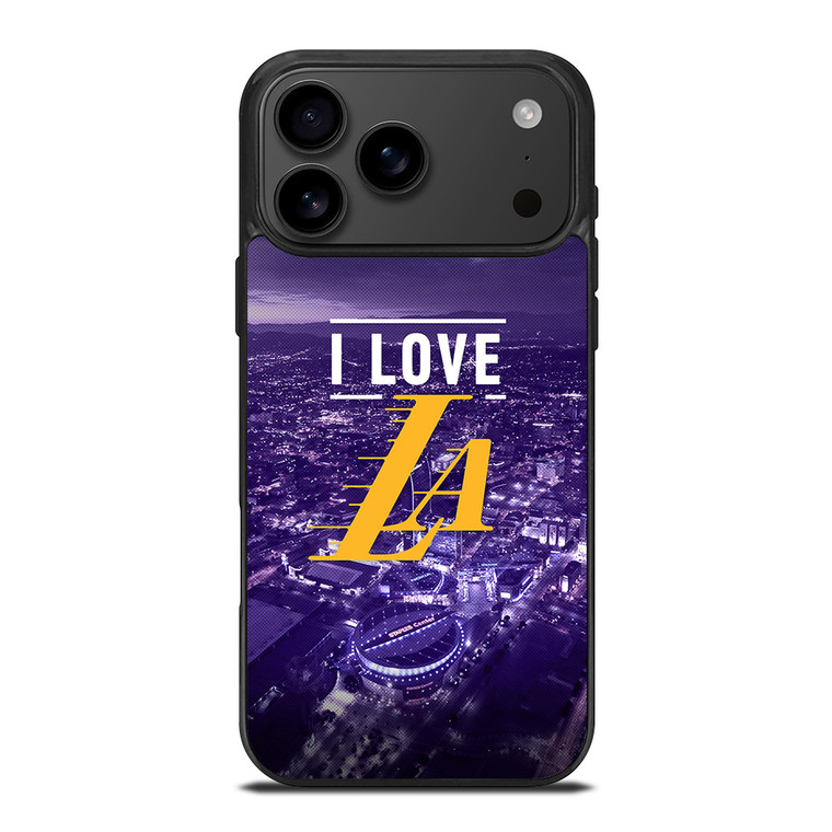 I LOVE LA LAKERS iPhone 17 Pro Max Case Cover I LOVE LA LAKERS iPhone 17 Pro Max Case Cover