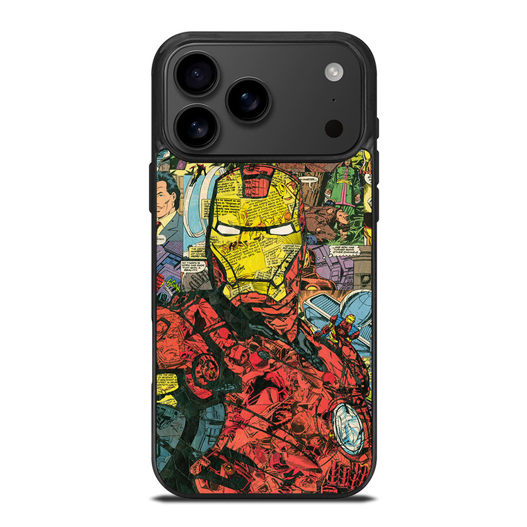 IRON MAN COMIC COLLAGE iPhone 17 Pro Max Case Cover IRON MAN COMIC COLLAGE iPhone 17 Pro Max Case Cover