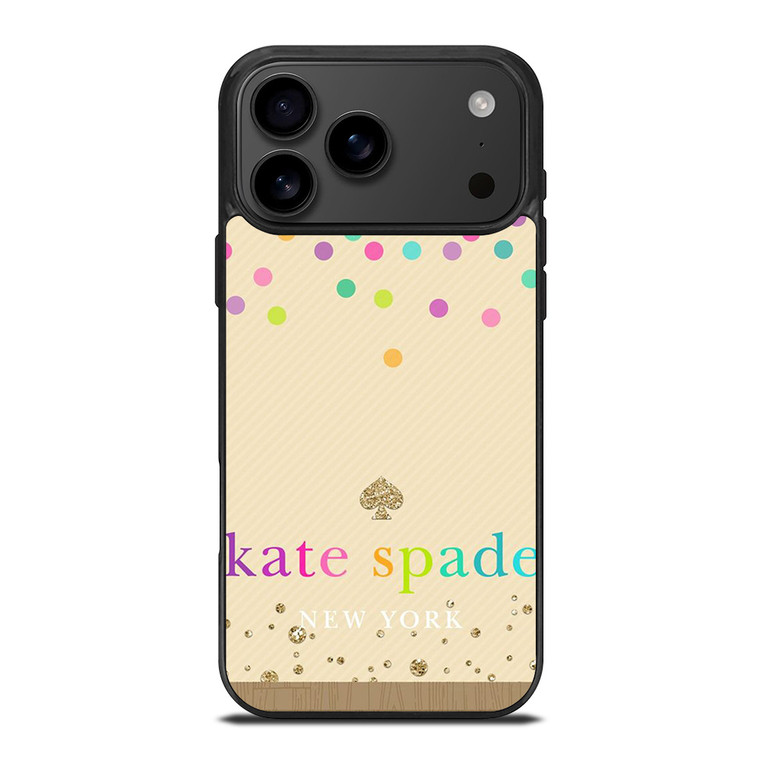 KATE SPADE NEW YORK LOGO COLORFUL POLKADOTS iPhone 17 Pro Max Case Cover KATE SPADE NEW YORK LOGO COLORFUL POLKADOTS iPhone 17 Pro Max Case Cover