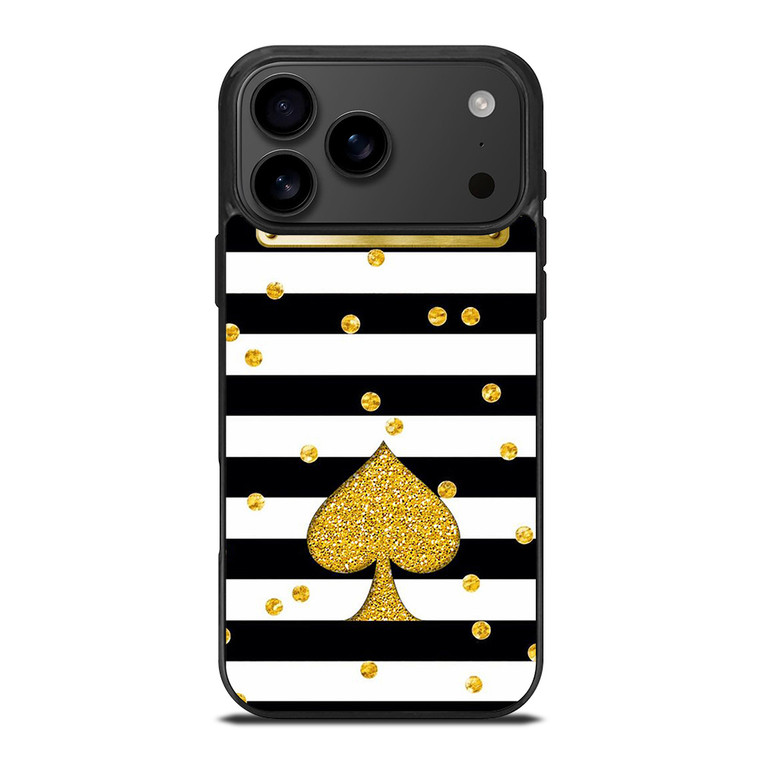 KATE SPADE NEW YORK LOGO GOLDEN POLKADOTS ICON iPhone 17 Pro Max Case Cover KATE SPADE NEW YORK LOGO GOLDEN POLKADOTS ICON iPhone 17 Pro Max Case Cover