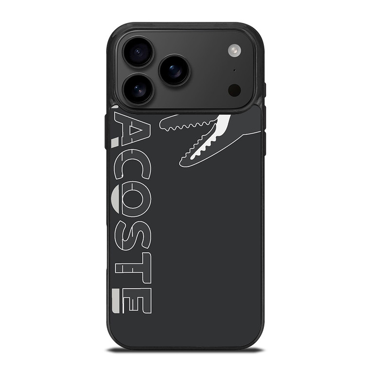 LACOSTE CROC LOGO GRAY ICON iPhone 17 Pro Max Case Cover