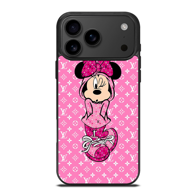 LOUIS VUITTON LV LOGO PINK MINNIE MOUSE iPhone 17 Pro Max Case Cover LOUIS VUITTON LV LOGO PINK MINNIE MOUSE iPhone 17 Pro Max Case Cover
