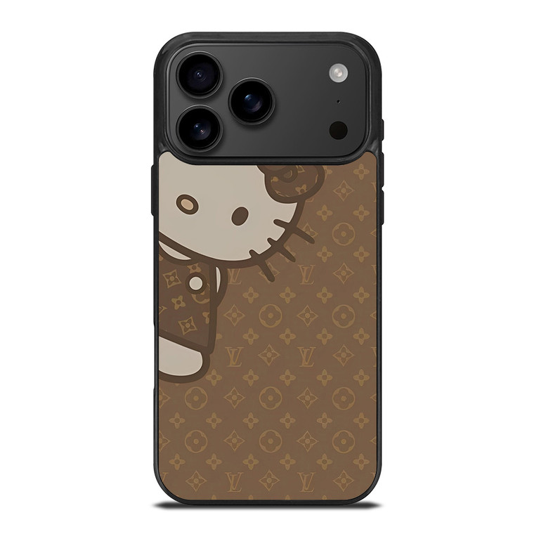 LOUIS VUITTON LV PATTERN LOGO HELLO KITTY iPhone 17 Pro Max Case Cover LOUIS VUITTON LV PATTERN LOGO HELLO KITTY iPhone 17 Pro Max Case Cover