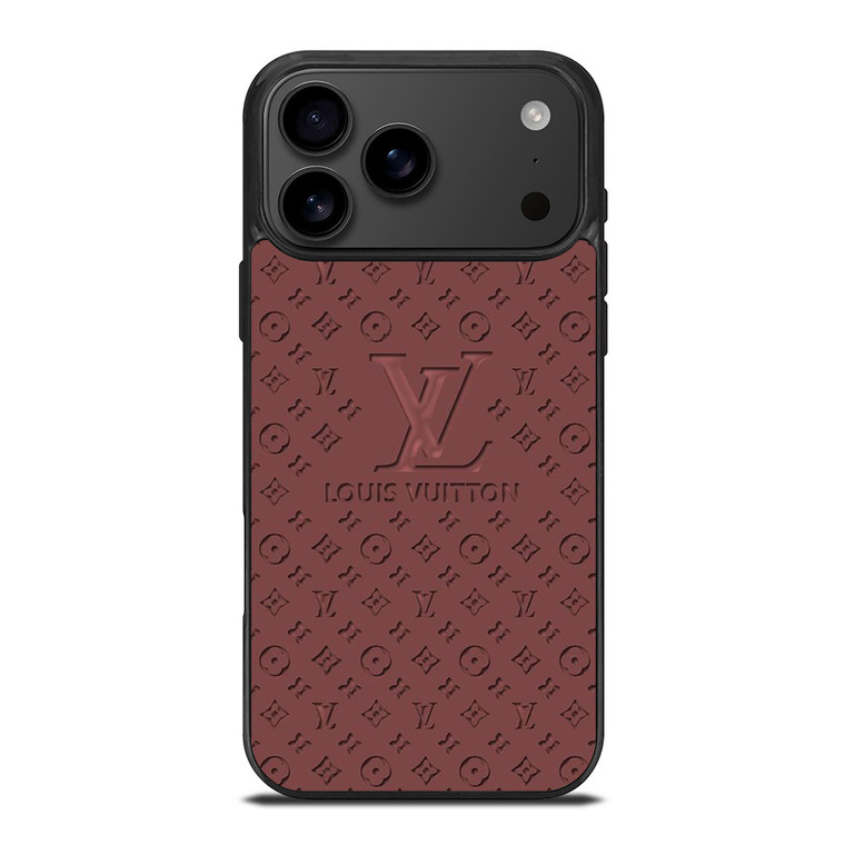 LOUIS VUITTON LV ROSE BROWN LOGO ICON iPhone 17 Pro Max Case Cover LOUIS VUITTON LV ROSE BROWN LOGO ICON iPhone 17 Pro Max Case Cover