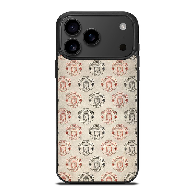 MANCHESTER UNITED FC FOOTBALL LOGO COLLAGE iPhone 17 Pro Max Case Cover MANCHESTER UNITED FC FOOTBALL LOGO COLLAGE iPhone 17 Pro Max Case Cover