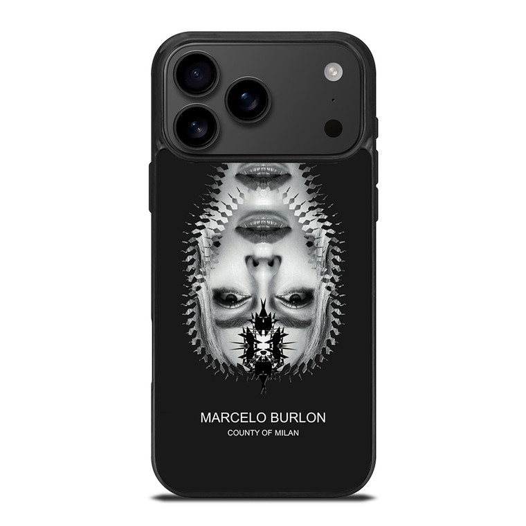 MARCELO BURLON MILAN UPSIDE DOWN FACE iPhone 17 Pro Max Case Cover MARCELO BURLON MILAN UPSIDE DOWN FACE iPhone 17 Pro Max Case Cover