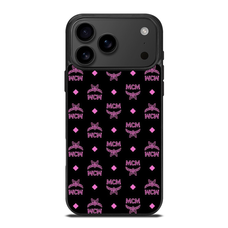 MCM WORLD LOGO BLACK PINK ICON iPhone 17 Pro Max Case Cover