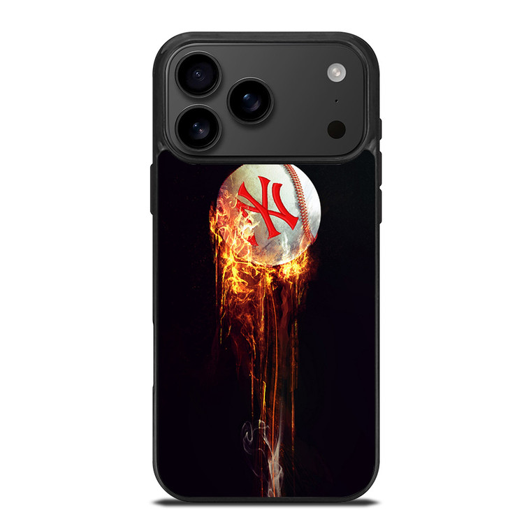NEW YORK YANKEES FIRE BALL iPhone 17 Pro Max Case Cover