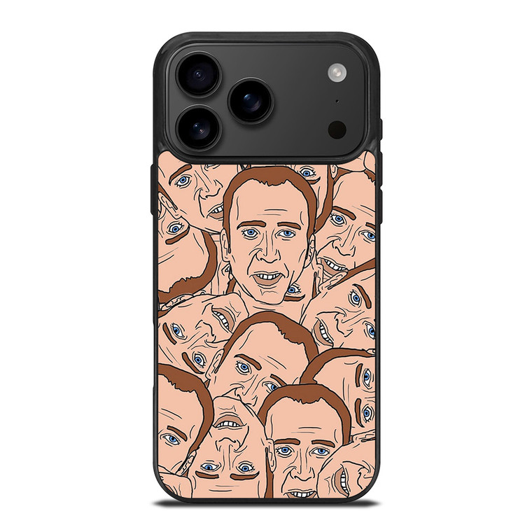 NICOLAS CAGE COLLAGE iPhone 17 Pro Max Case Cover
