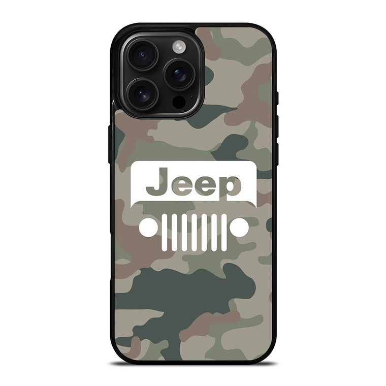 JEEP CAMO LOGO iPhone 16 Pro Max Case Cover