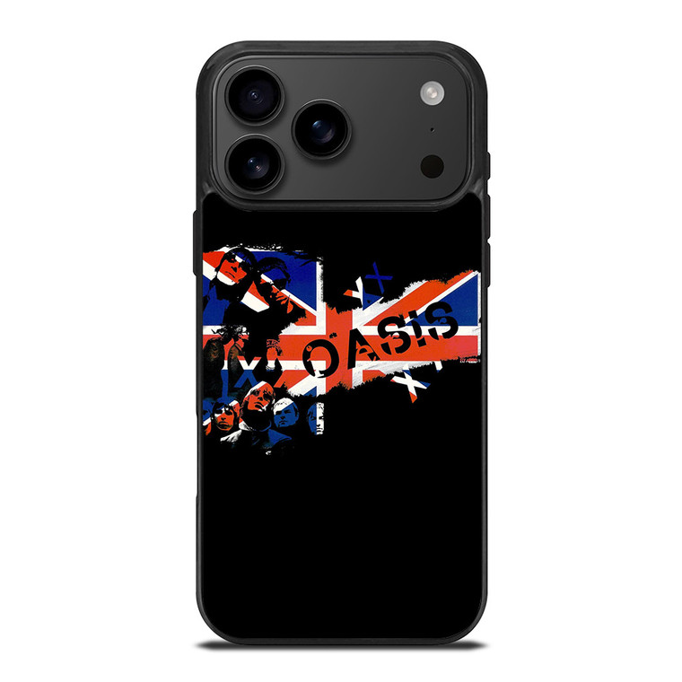 OASIS BAND ROCK BRITISH FLAG iPhone 17 Pro Max Case Cover