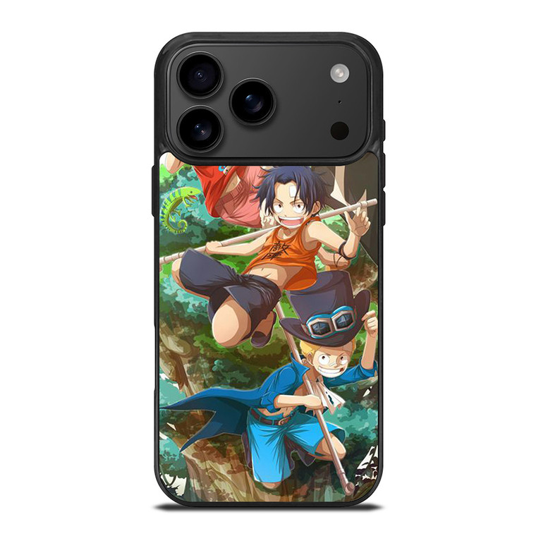 ONE PIECE LUFFY SABO ACE KID iPhone 17 Pro Max Case Cover