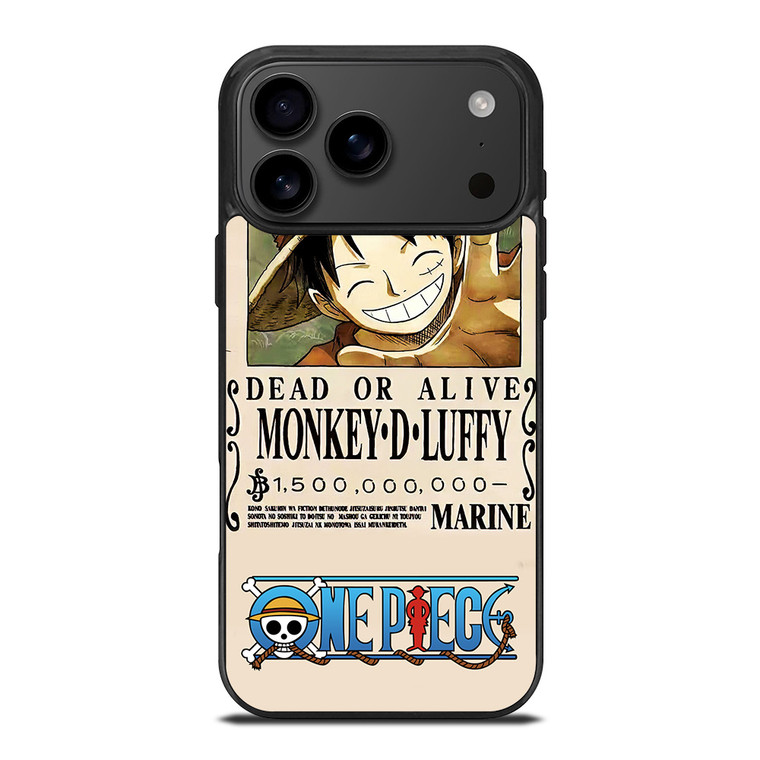 ONE PIECE LUFFY WANTED iPhone 17 Pro Max Case Cover