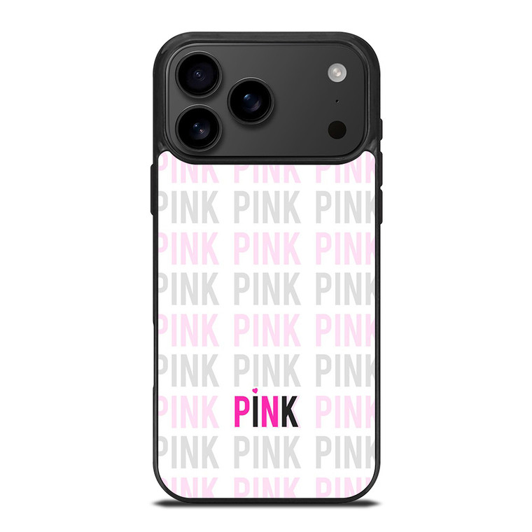 PINK VICTORIA'S SECRET LOGO iPhone 17 Pro Max Case Cover