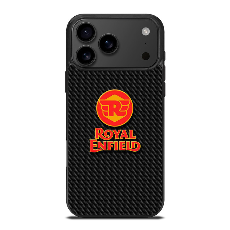 ROYAL ENFIELD MODERN LOGO CARBON iPhone 17 Pro Max Case Cover