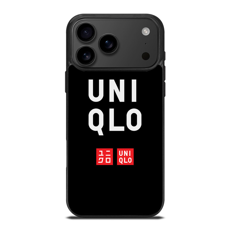UNIQLO LOGO BLACK 2 iPhone 17 Pro Max Case Cover