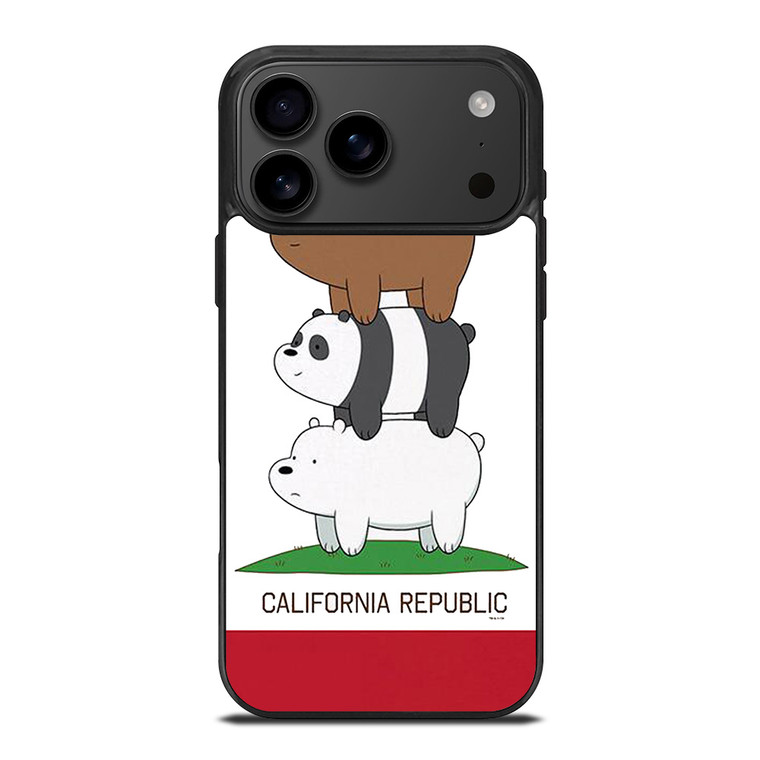 WE BARE BEARS CALIFORNIA REPUBLIC iPhone 17 Pro Max Case Cover WE BARE BEARS CALIFORNIA REPUBLIC iPhone 17 Pro Max Case Cover