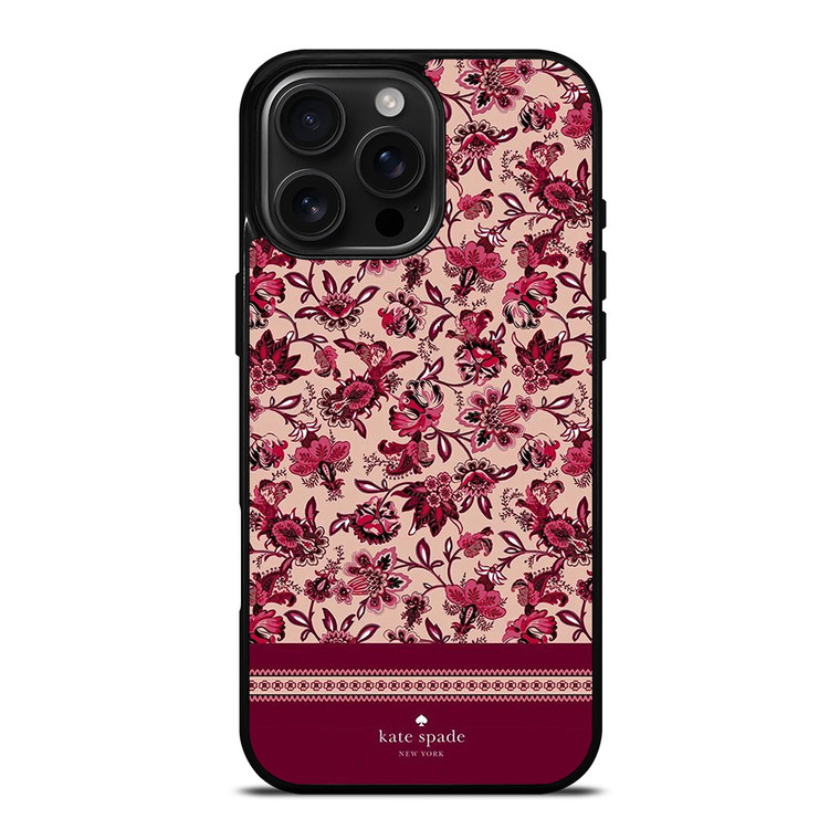 KATE SPADE NEW YORK RED FLORAL iPhone 16 Pro Max Case Cover KATE SPADE NEW YORK RED FLORAL iPhone 16 Pro Max Case Cover