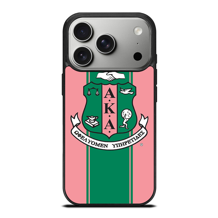 AKA PINK AND GREEN LOGO iPhone 17 Pro Case Cover