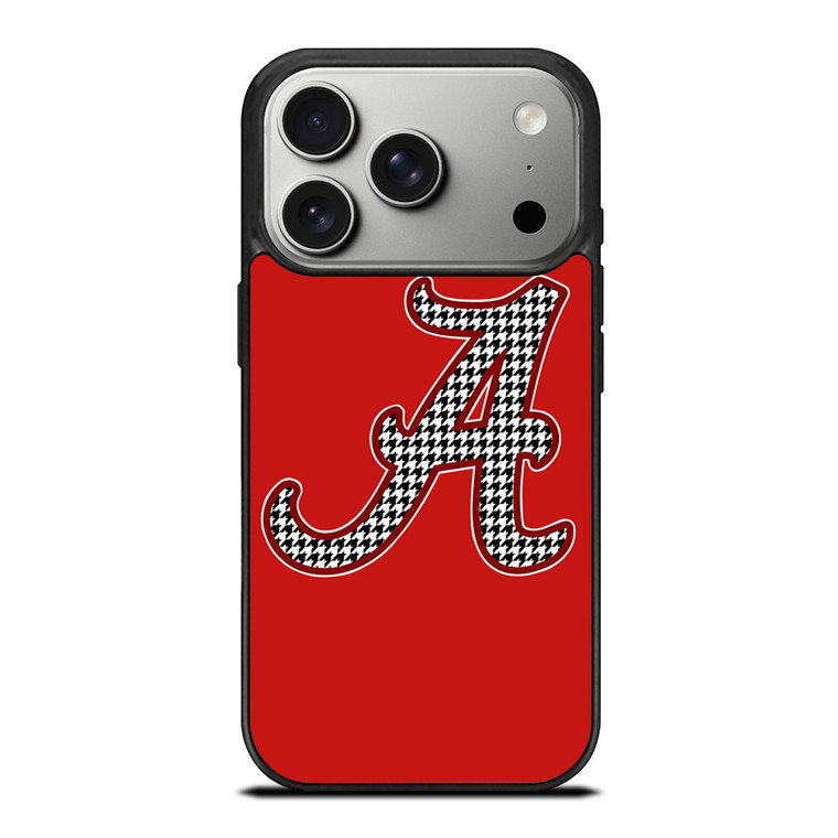 ALABAMA CRIMSON TIDE HOUNDSTOOTH ICON iPhone 17 Pro Case Cover