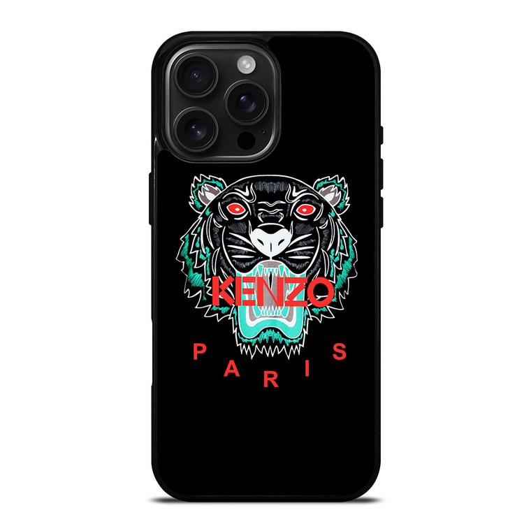KENZO PARIS BLACK iPhone 16 Pro Max Case Cover KENZO PARIS BLACK iPhone 16 Pro Max Case Cover