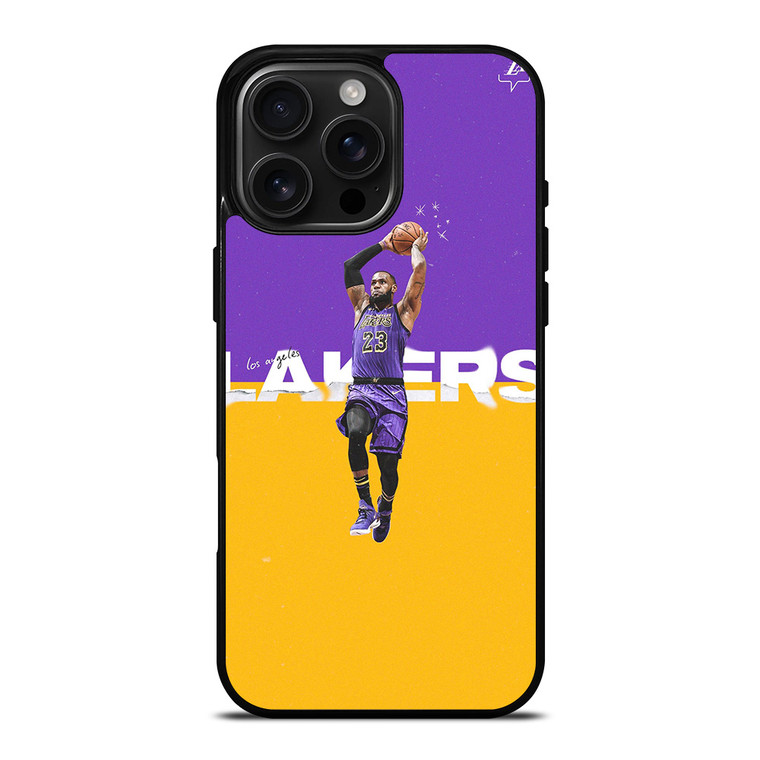 LA LAKERS LEBRON JAMES ART iPhone 16 Pro Max Case Cover